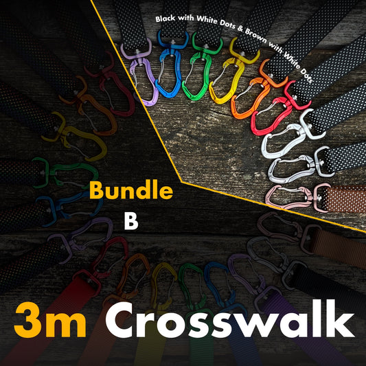 3m Crosswalk - Bundle B - Black and Brown with White Dots